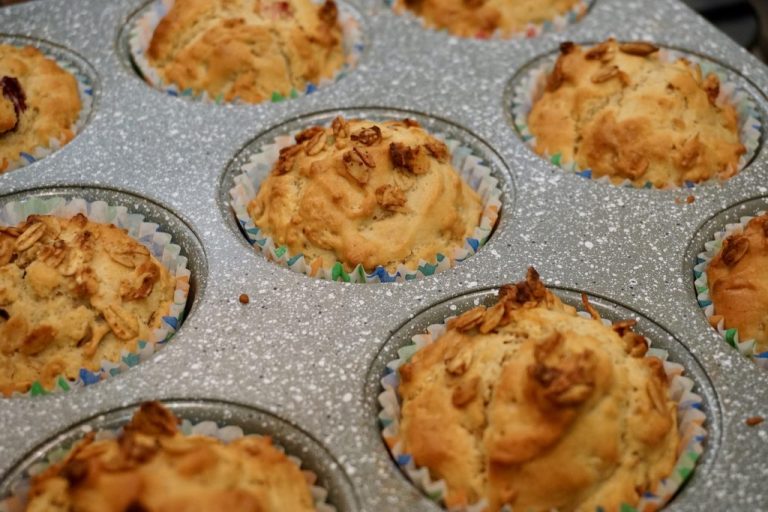 Granola Mini Muffins with Spoon Cereals Recipe